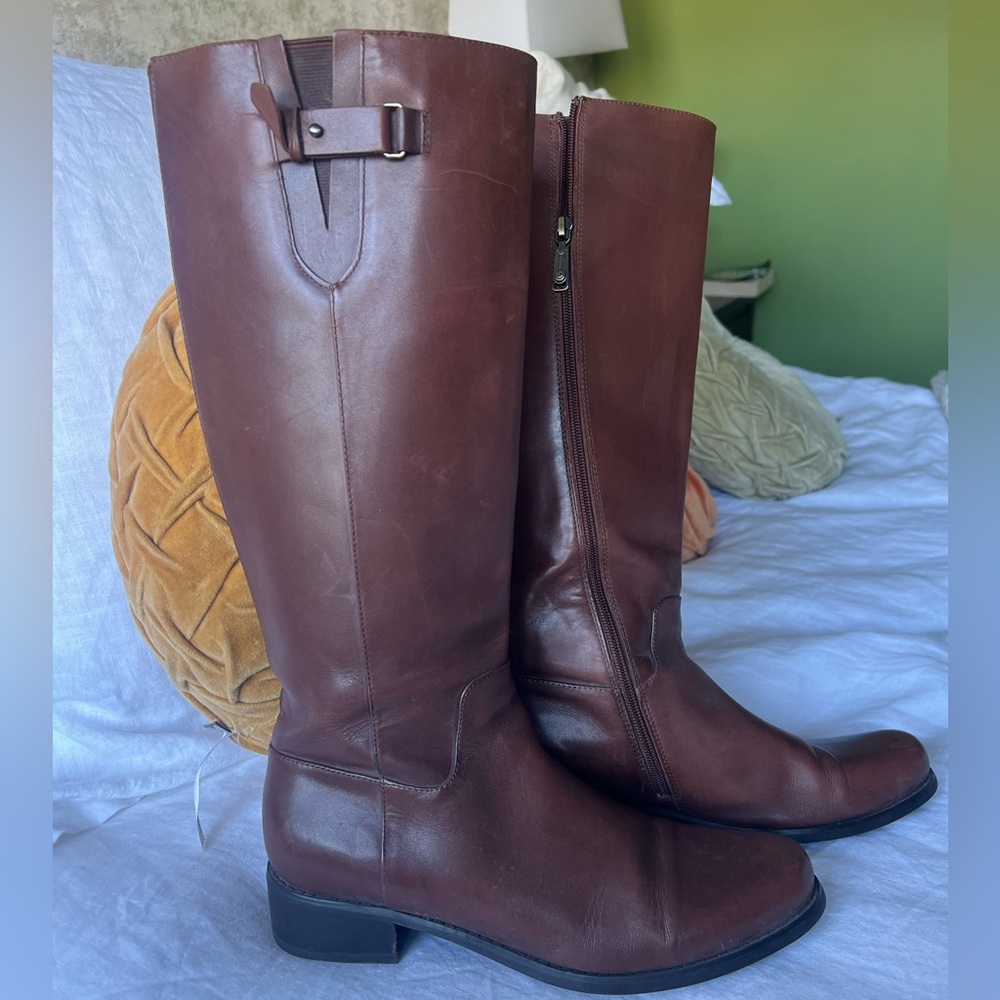 Blondo Waterproof Tall Brown Riding Boots